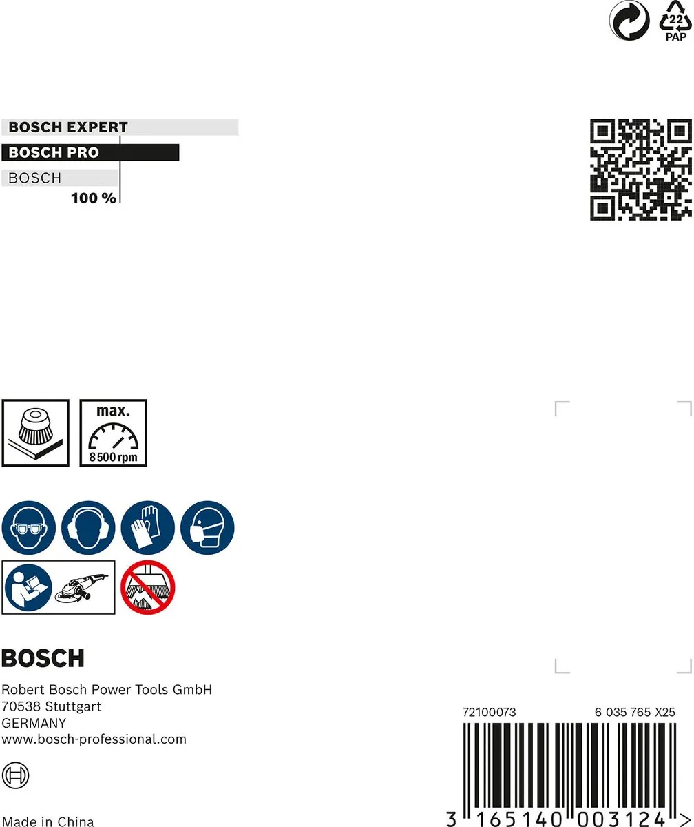 Bosch Professional M14 Komstlbloesel 90 Vlecht 0.5mm Staal