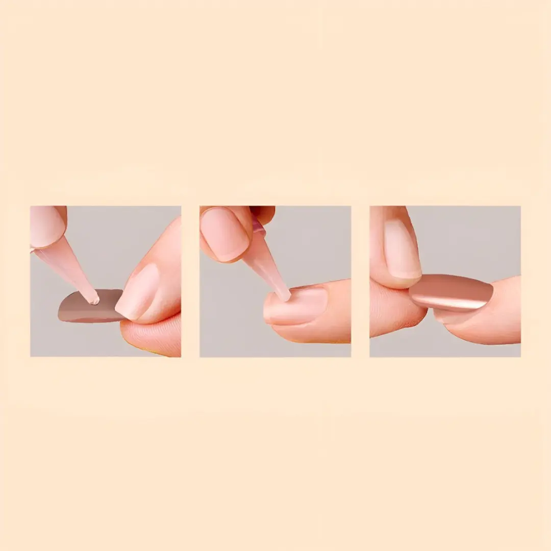 Kiss Ballerina Tips Nude Ombre L - 28 Stuks - afbeelding 3 van 6