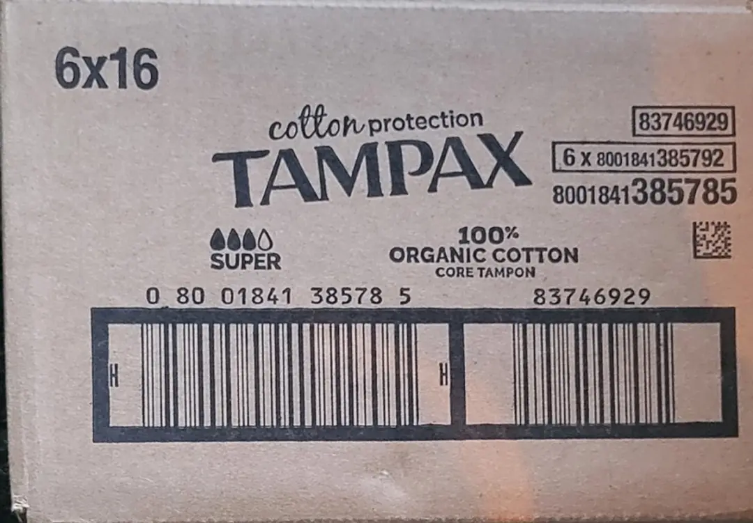 TAMPAX BIO COTTON SUPER X16