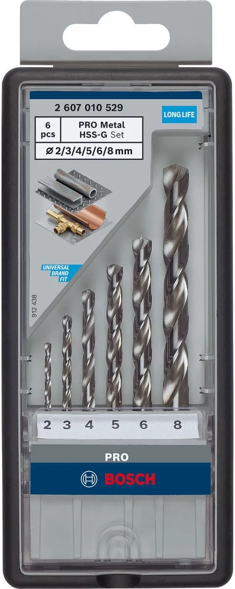 Bosch Professional Metaalborenset HSS-G 6-delig - 135° - afbeelding 6 van 6