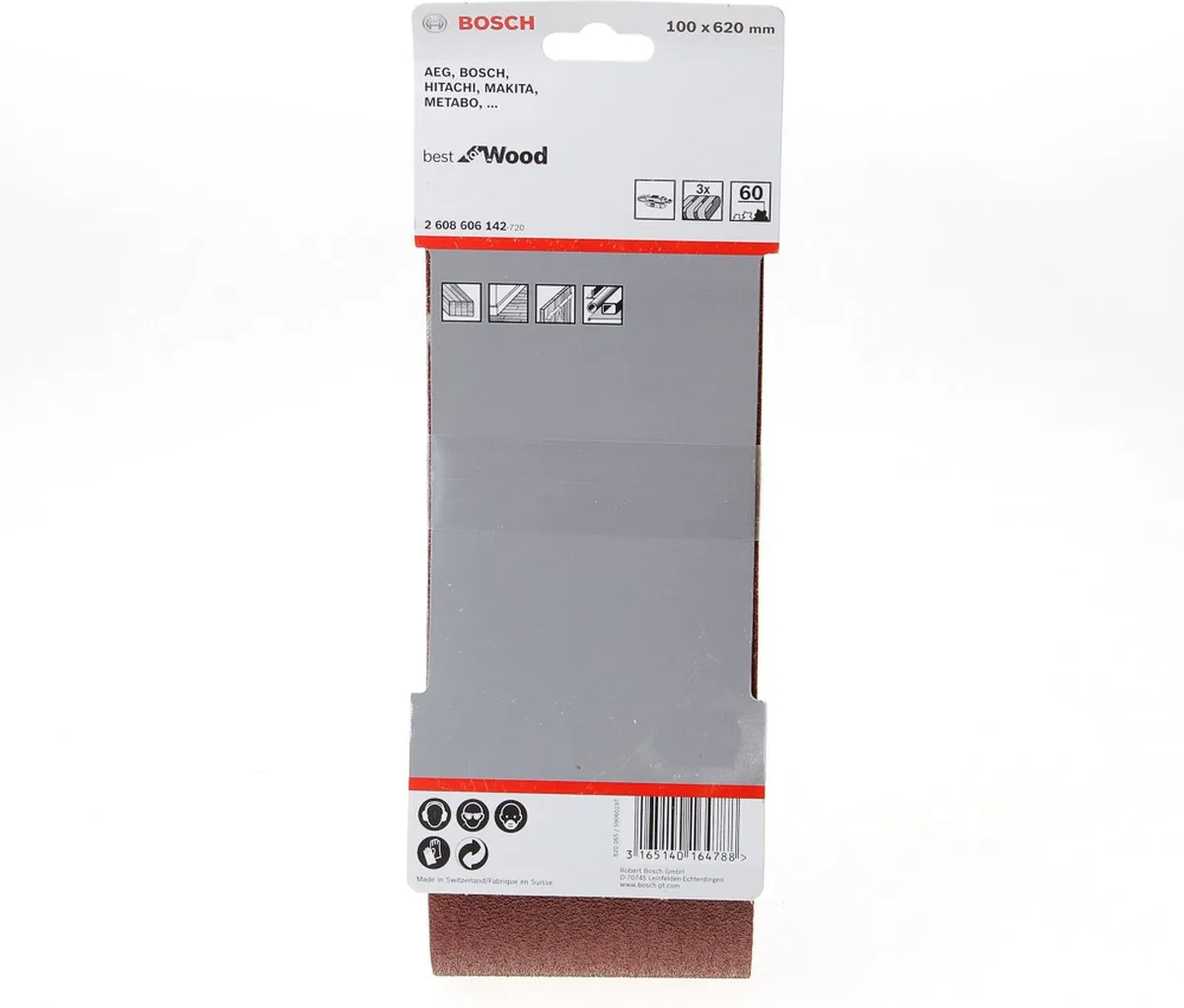 Bosch Professional 3 Banden 100x620mm Best Wood+Paint