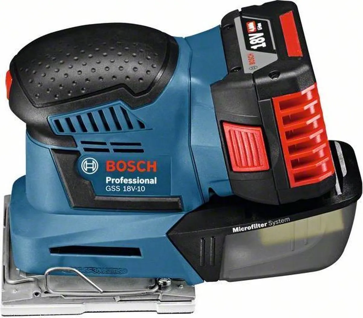 Bosch Professional GSS 18V-10 Accu Vlakschuurmachine - 2x 4,0Ah - afbeelding 6 van 6