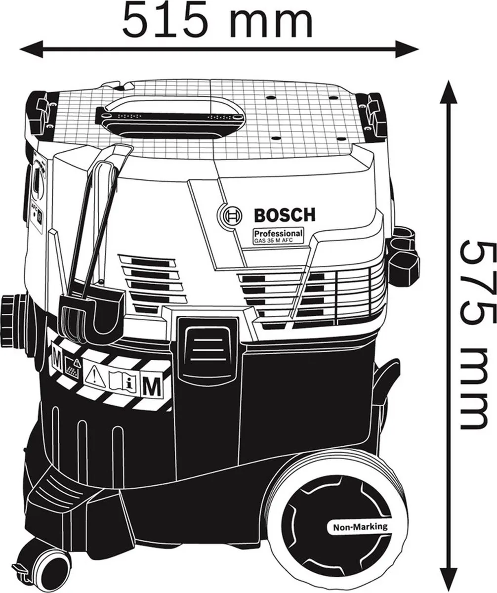 Bosch Professional GAS 35 M AFC Stofzuiger - 850W - 35L