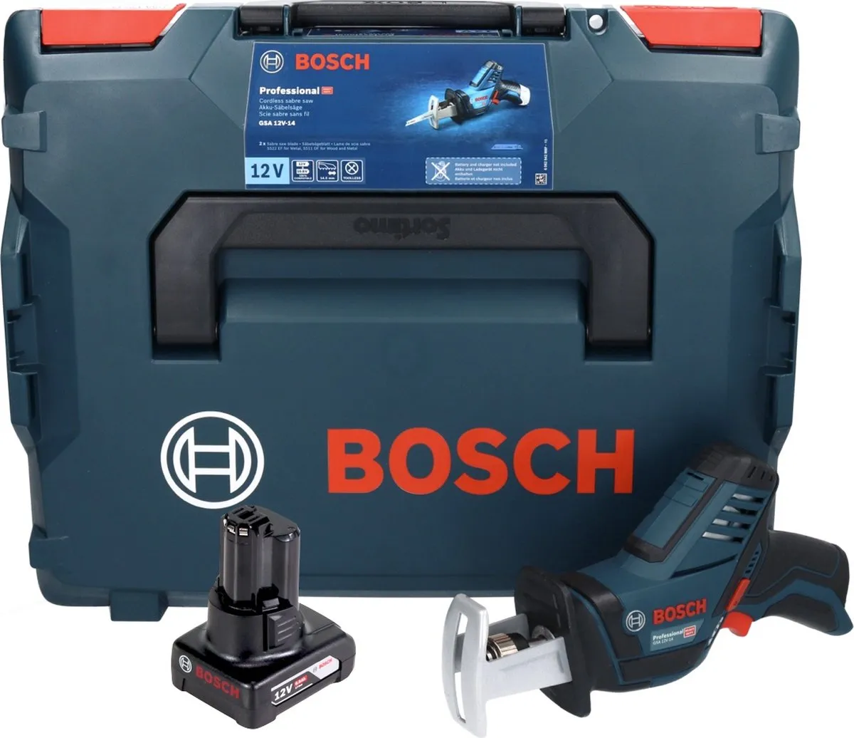 Bosch Professional GSA 12V-14 Reciprozaag - 12V - 6,0Ah - Hout