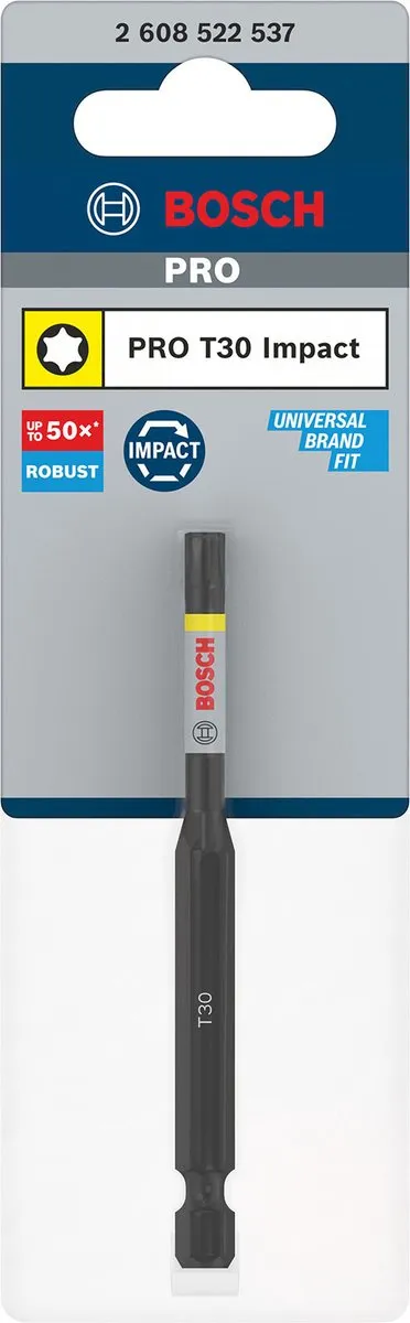Bosch Professional PRO Torx Slagmoerbeitel T30 90mm