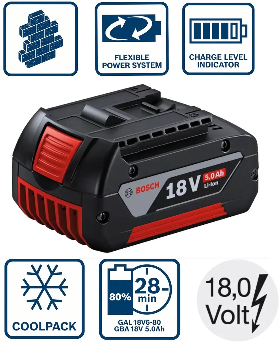 Bosch Professional GBA 18V 5.0Ah Accu - 5000mAh - afbeelding 6 van 6