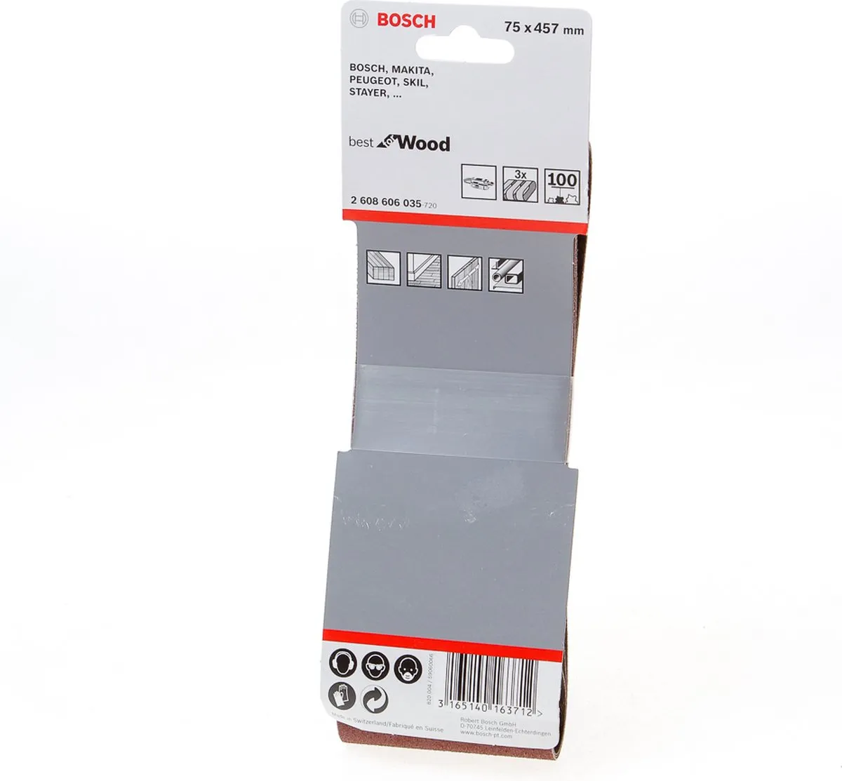 Bosch Professional 3 Banden 75x457mm Best Wood+Paint