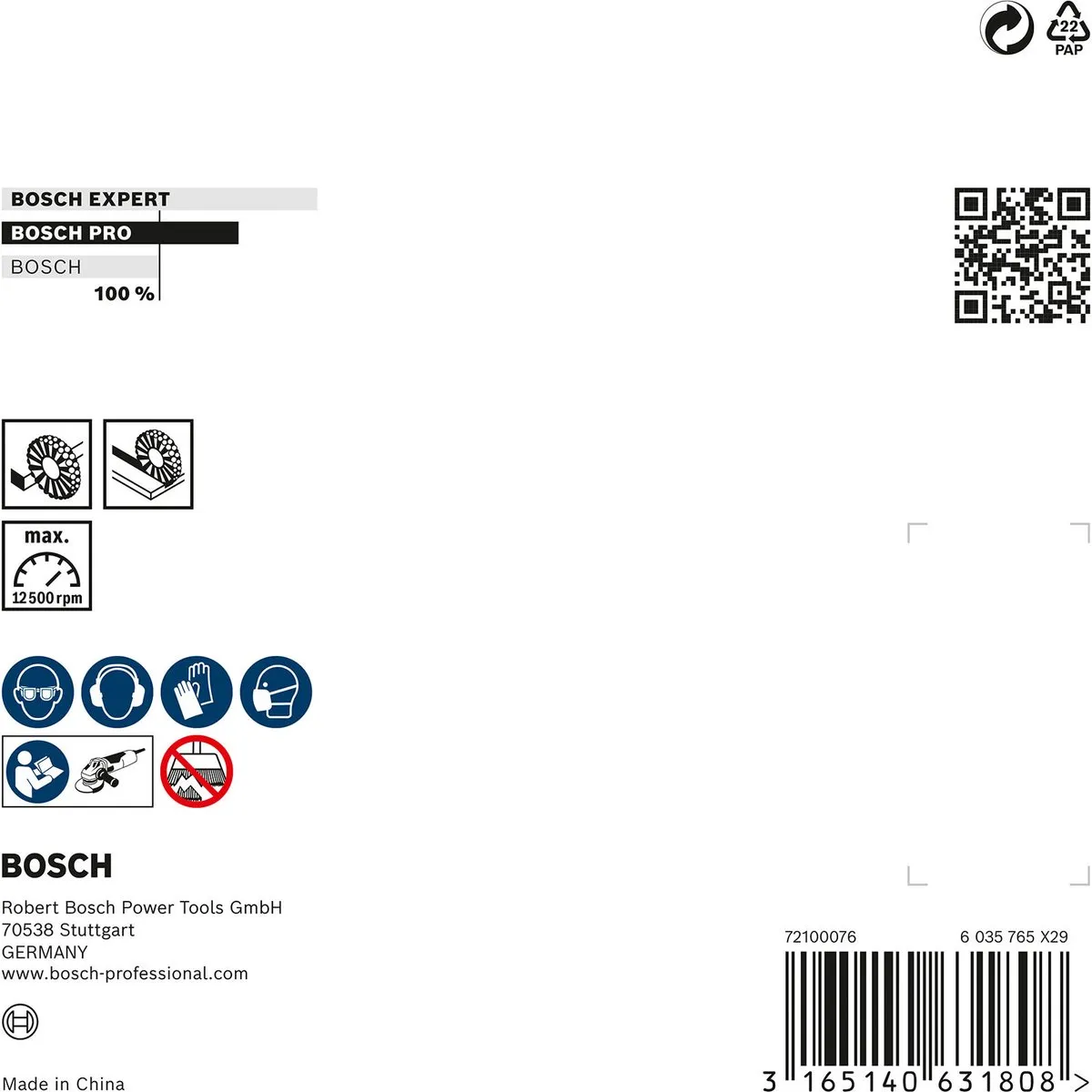 Bosch Professional M14 Schijfborstel 115mm - Gegalvaniseerd Staal
