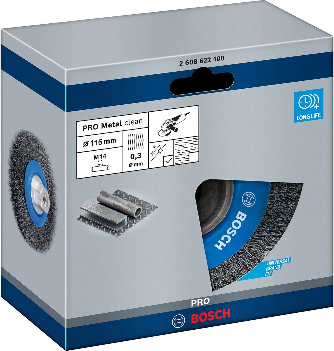 Bosch Professional M14 Schijfborstel 115mm - Gegalvaniseerd Staal