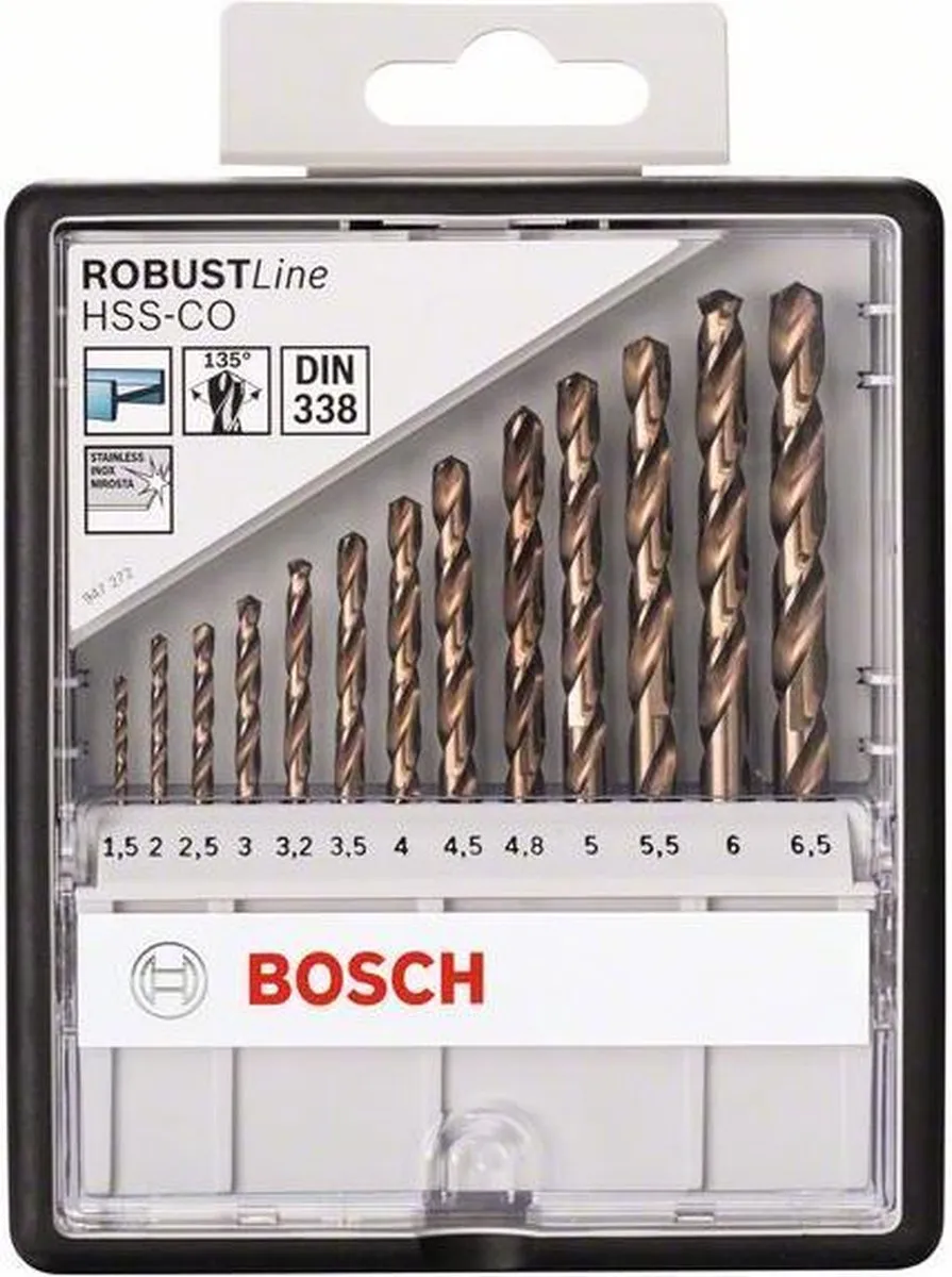 Bosch Professional Robustline HSS-CO Set 13 Stuks - afbeelding 6 van 6