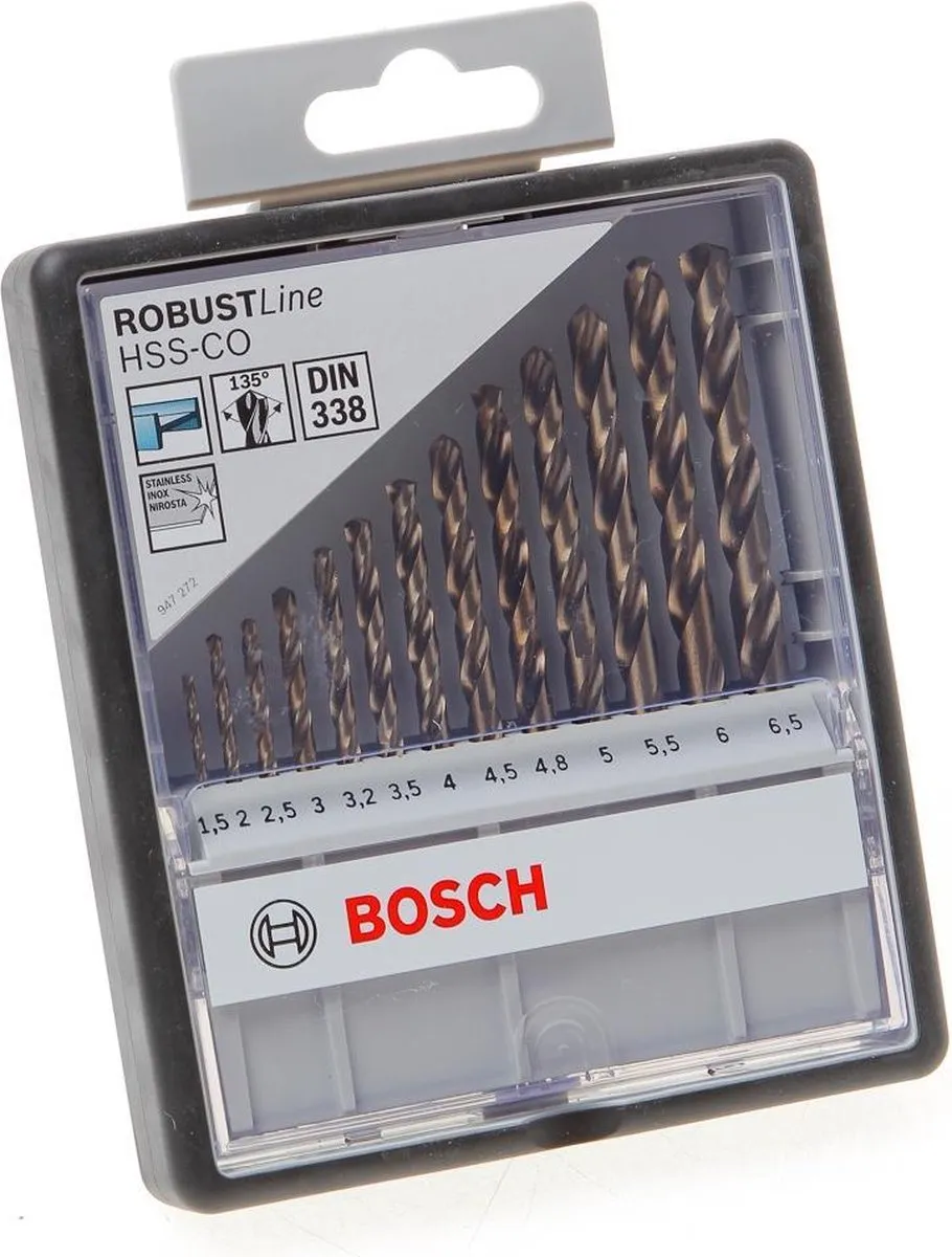 Bosch Professional Robustline HSS-CO Set 13 Stuks
