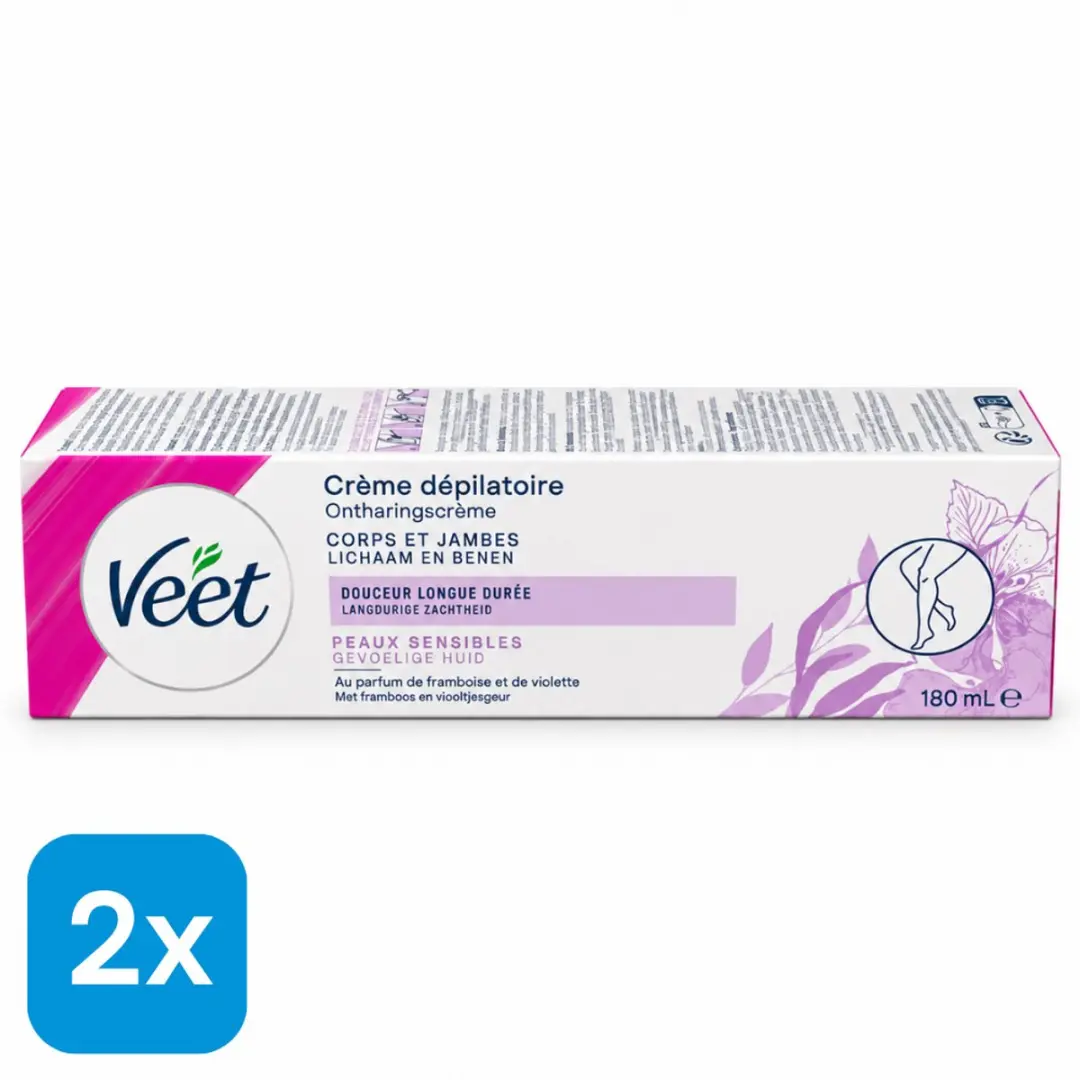 2x Veet Ontharingscreme 180ml