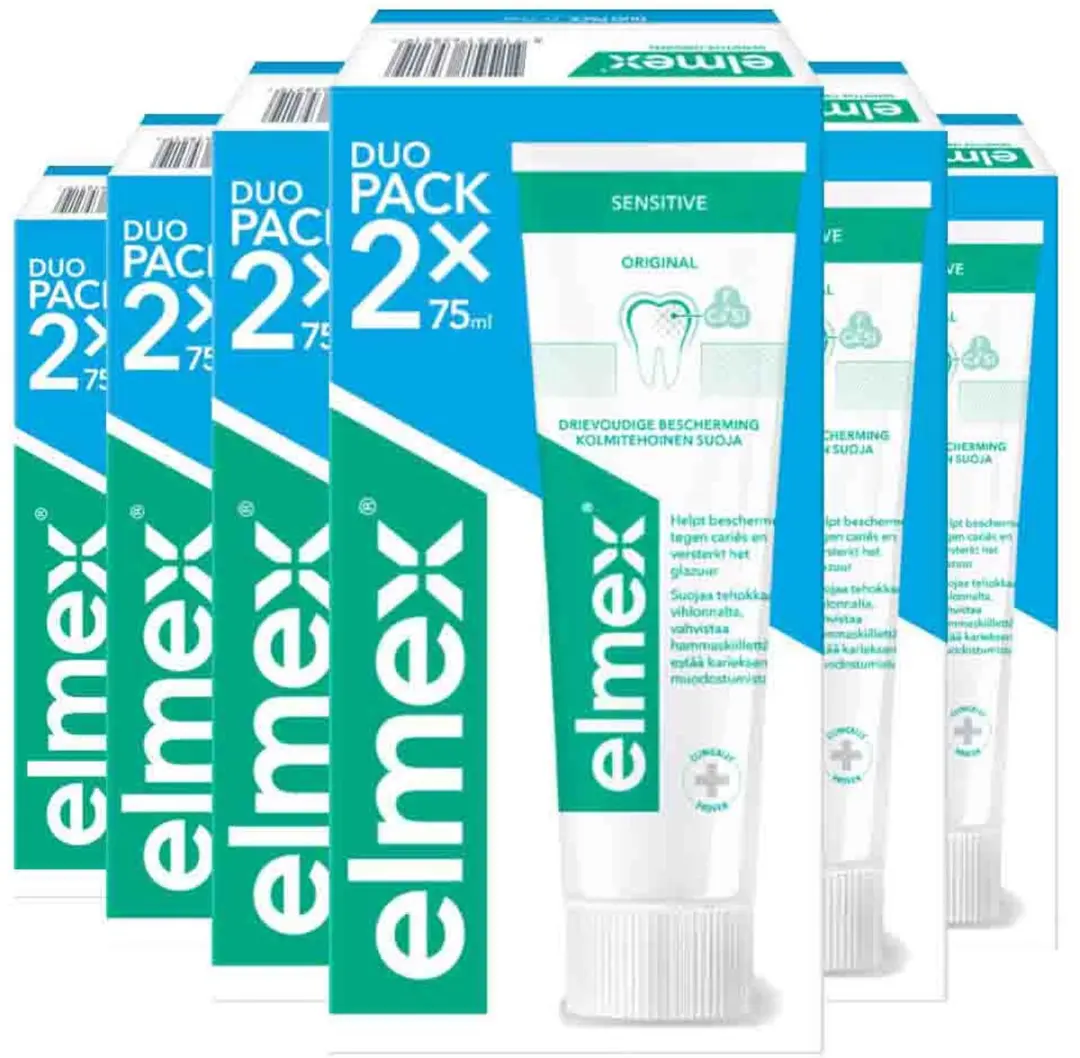 Elmex Tandpasta Sensitive Duopack - 6x2x75ml