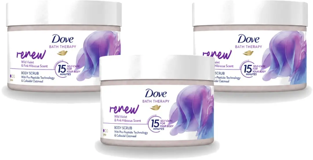3 x Dove Bath Therapy Renew