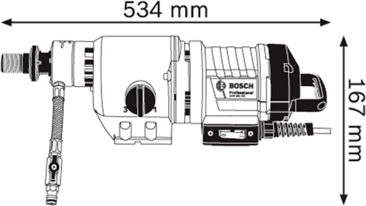 Bosch Professional GDB 350 Diamantboormachine