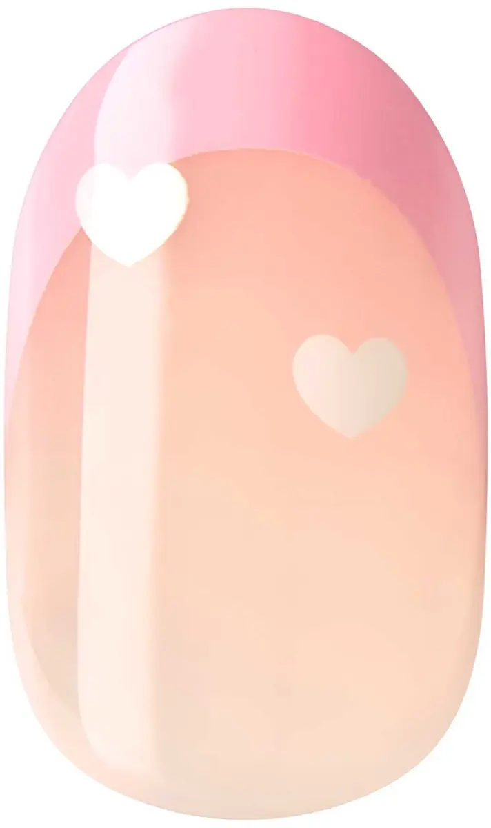 Kiss imPRESS Ditto Kunstnagels Amandelvorm Hartjes - 30 Stuks - afbeelding 6 van 6