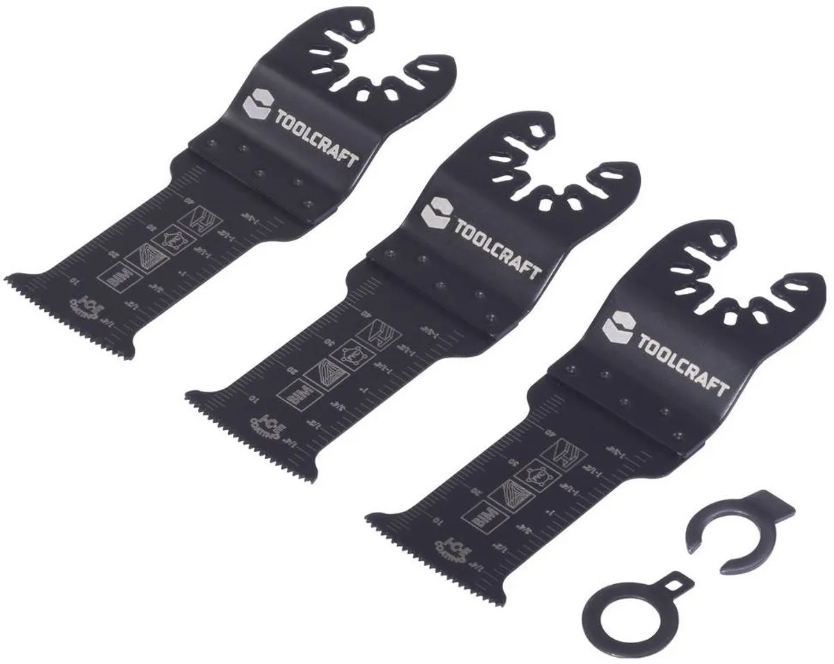TOOLCRAFT TO-10283178 Bimetaal Multitool Accessoireset - 3 Stuks