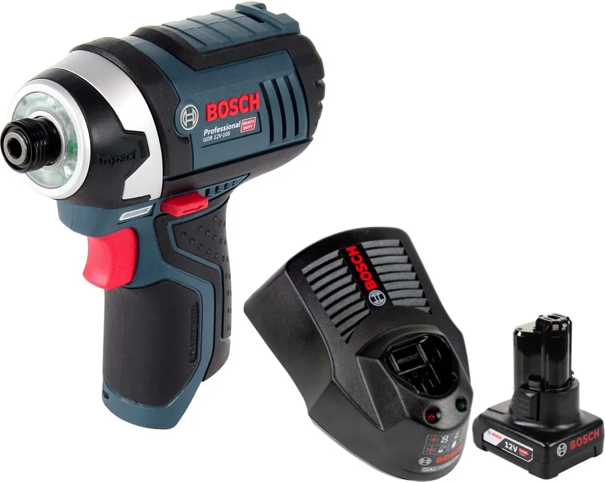 Bosch Professional GDR 12V-105 Slagmoersleutel - 105Nm - 20 Stuks (1x6.0Ah)