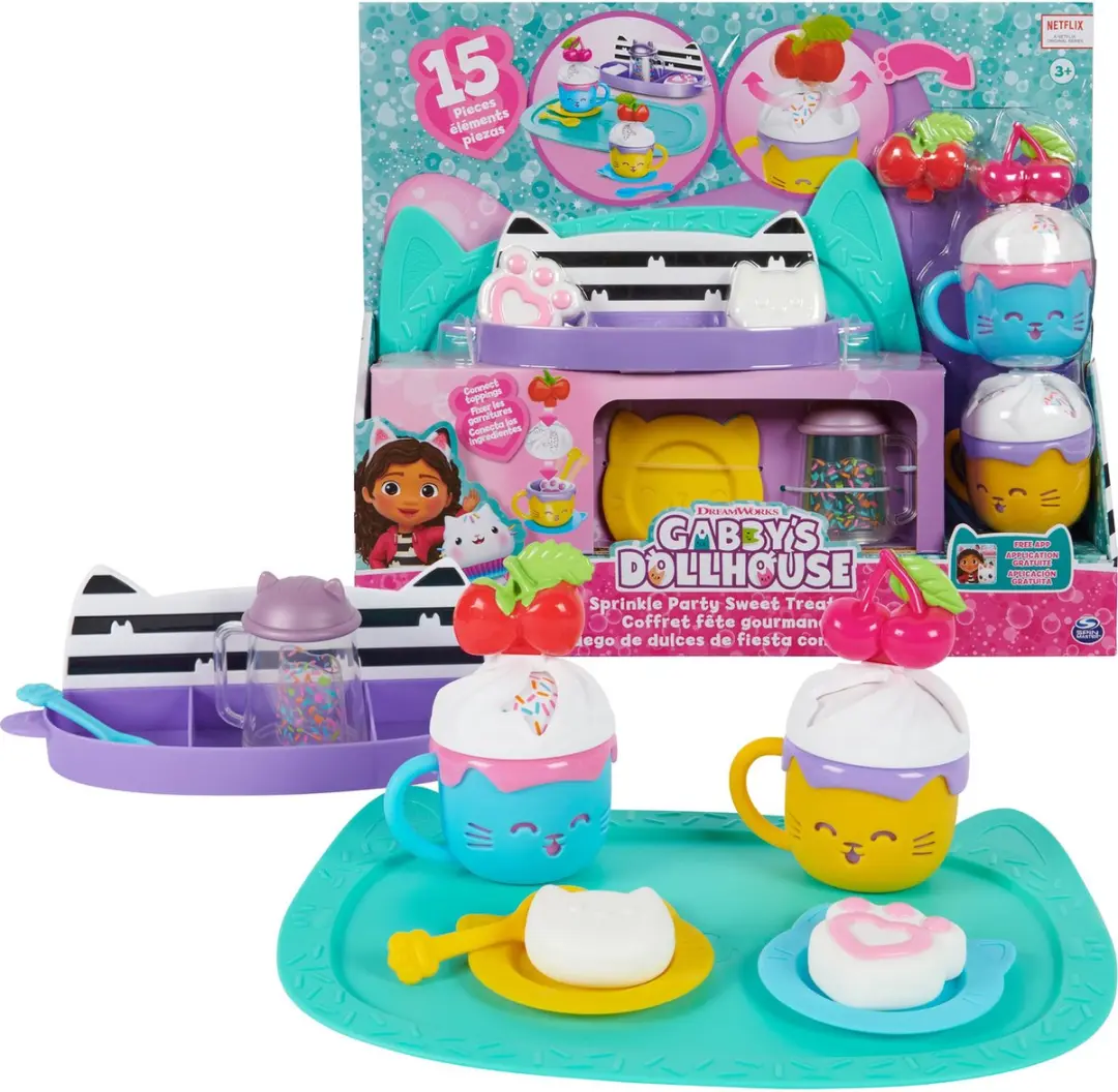 Spin Master Gabby’s Poppenhuis Spikkelfeest Serviceset