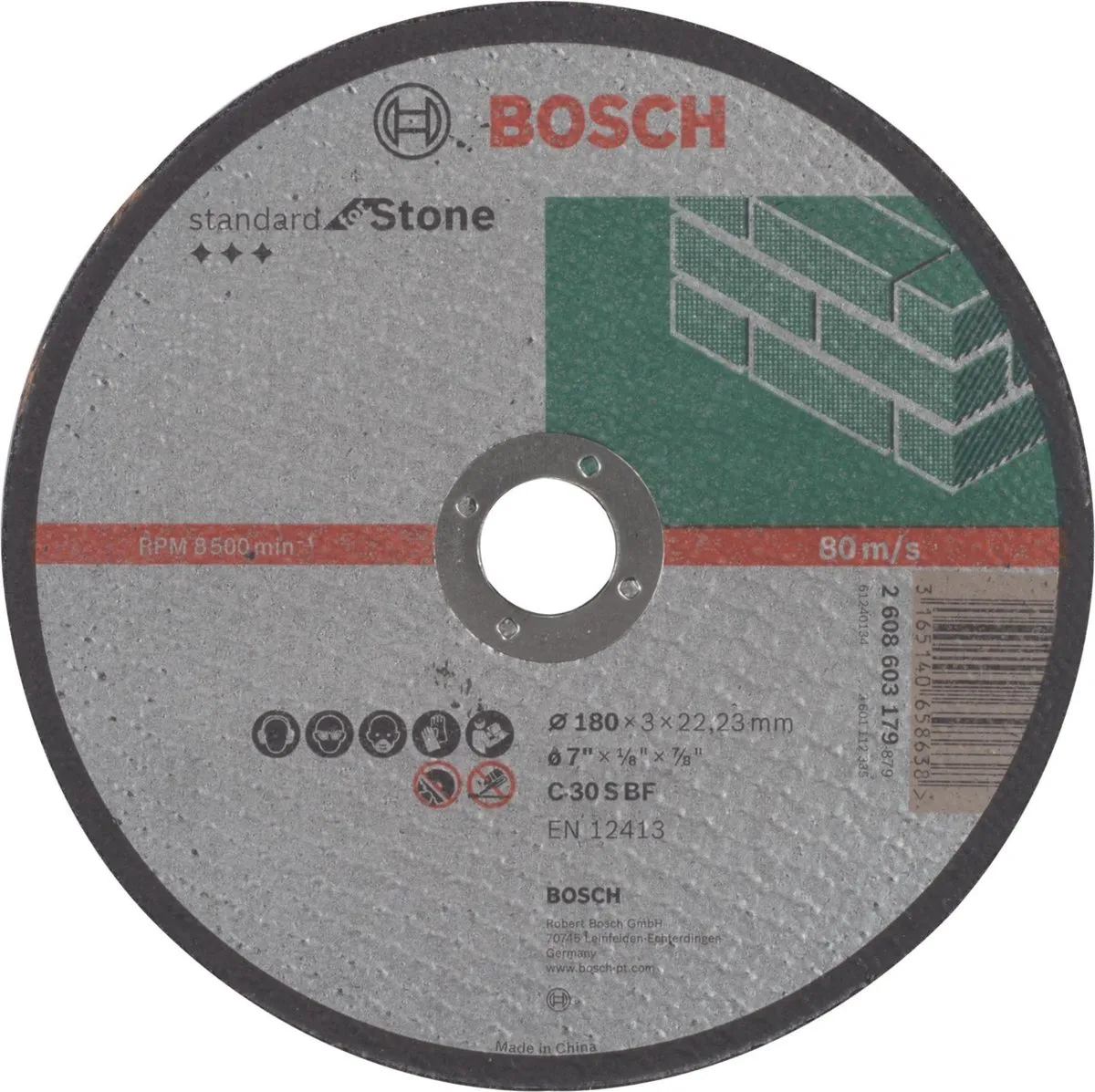 Bosch Professional Doorslijpschijf Standard for Stone C 30 S BF 180mm