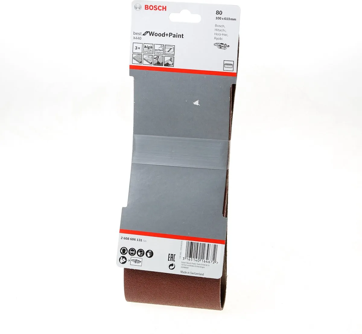 Bosch Professional 3 Banden 100x610mm Best Wood+Paint