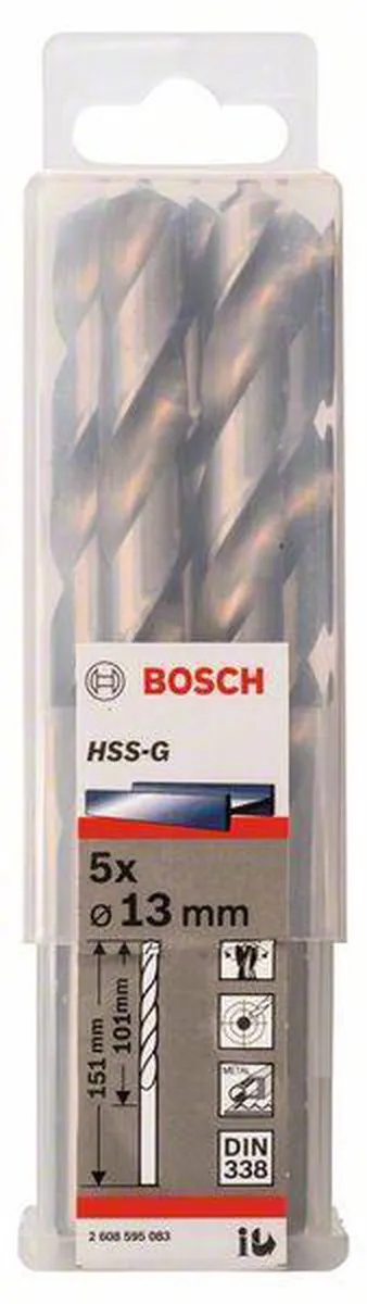 Bosch Professional ST. LINE 13.0 mm HSS-G Boor - 5 Stuks