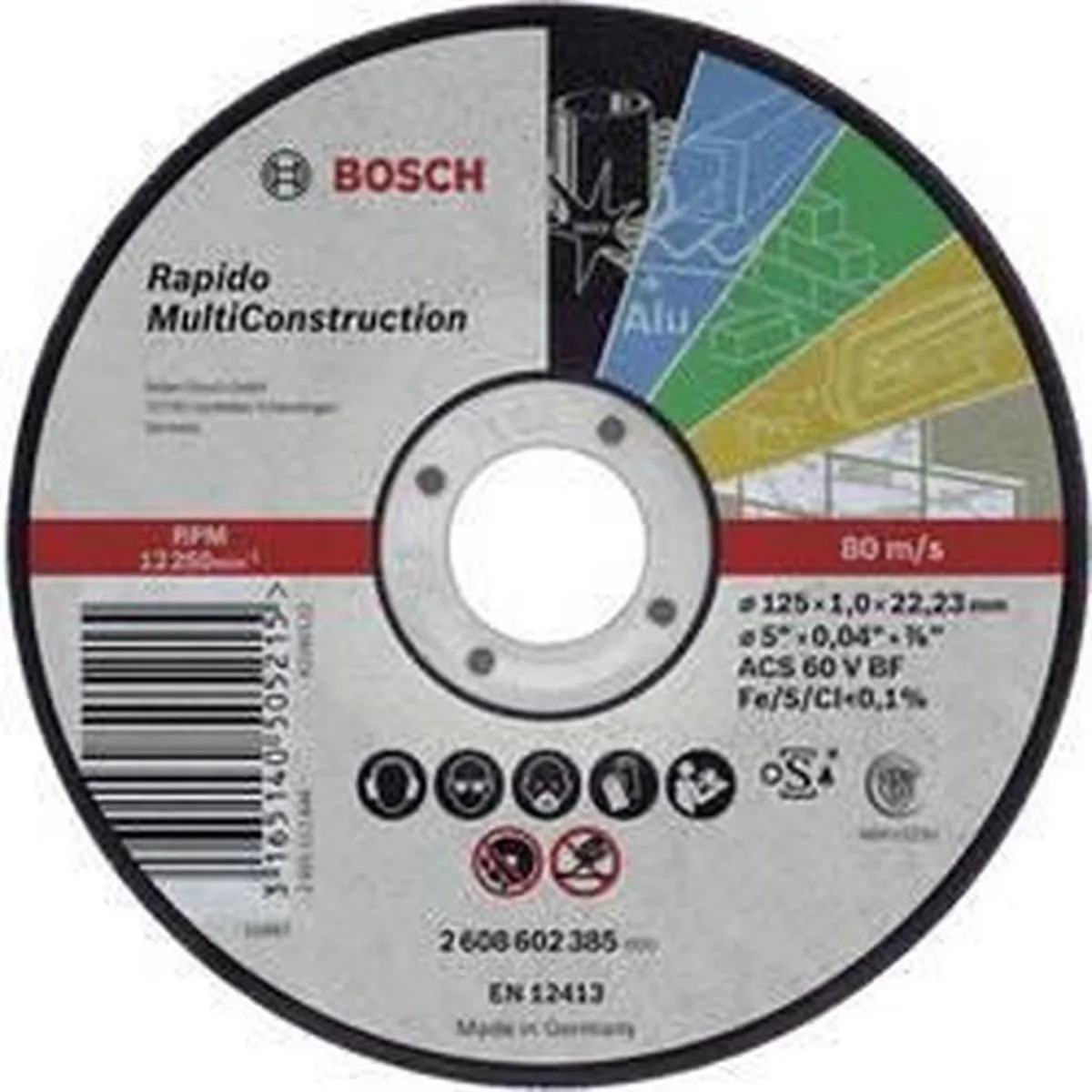 Bosch Professional DSS MC 230X1.9X22.23mm Slijpschijf - Metaal/Kunststof/Steen