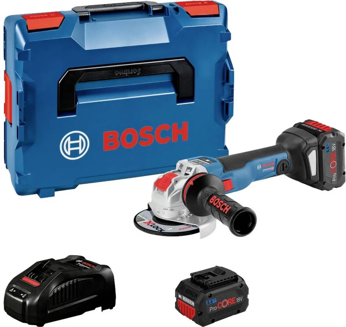 Bosch Professional GWX 18V-10 SC Haakse Slijper 125mm - 5.5Ah