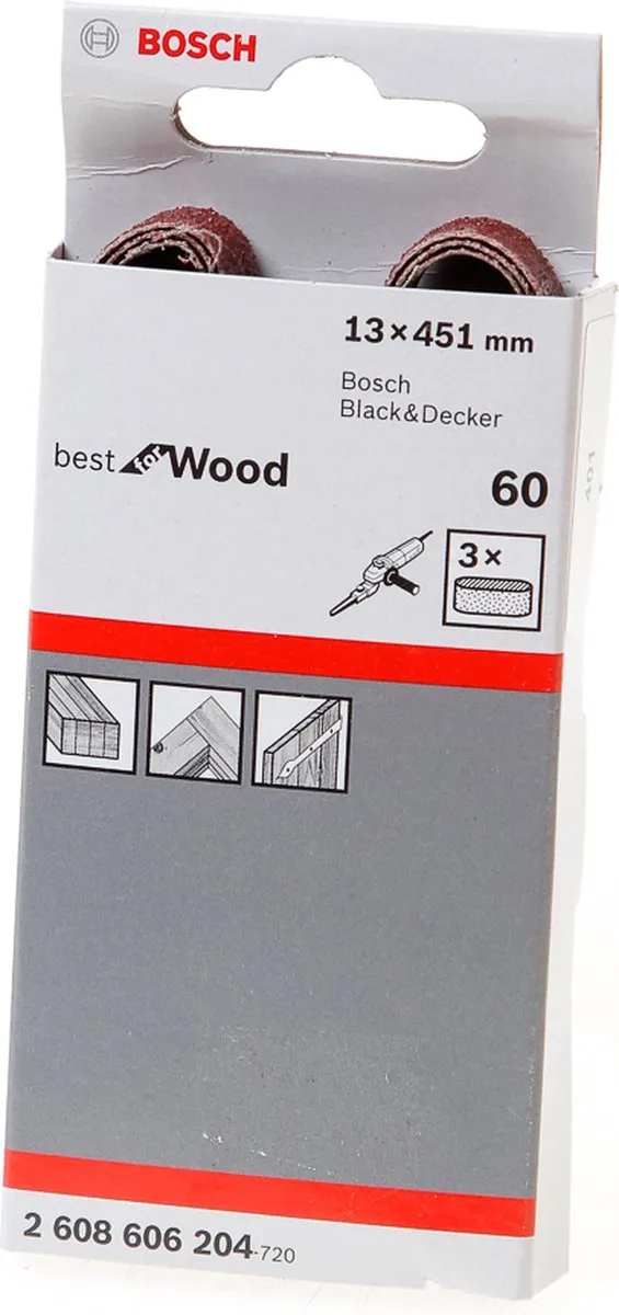 Bosch Professional 3 Banden 13x457 Best Wood+Paint