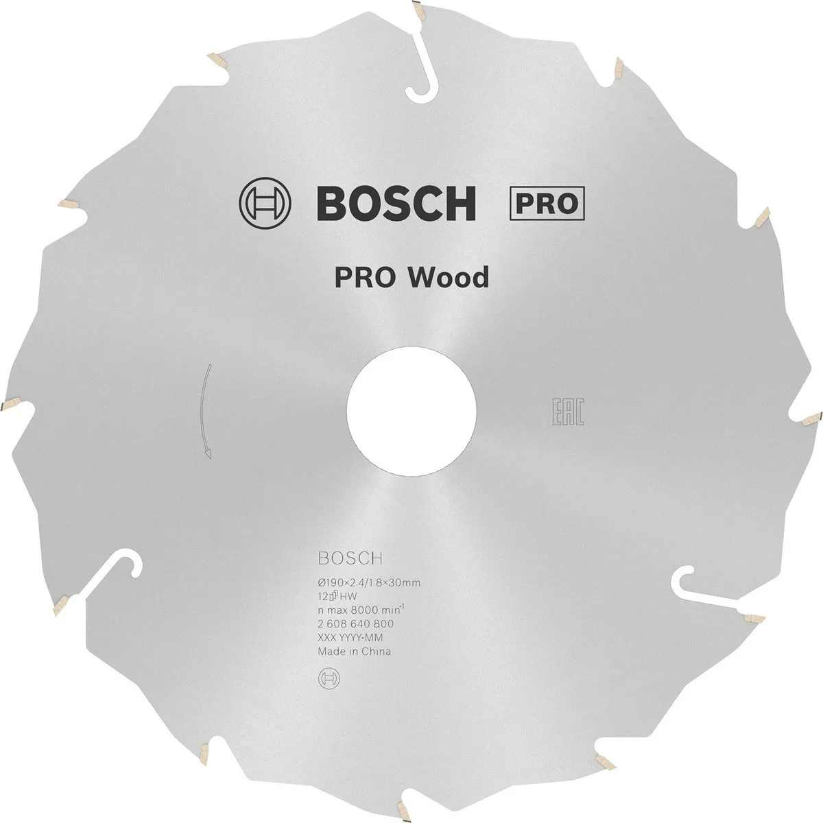 Bosch Professional CIRKZB SPEED 190X30X2,6 Zaagblad