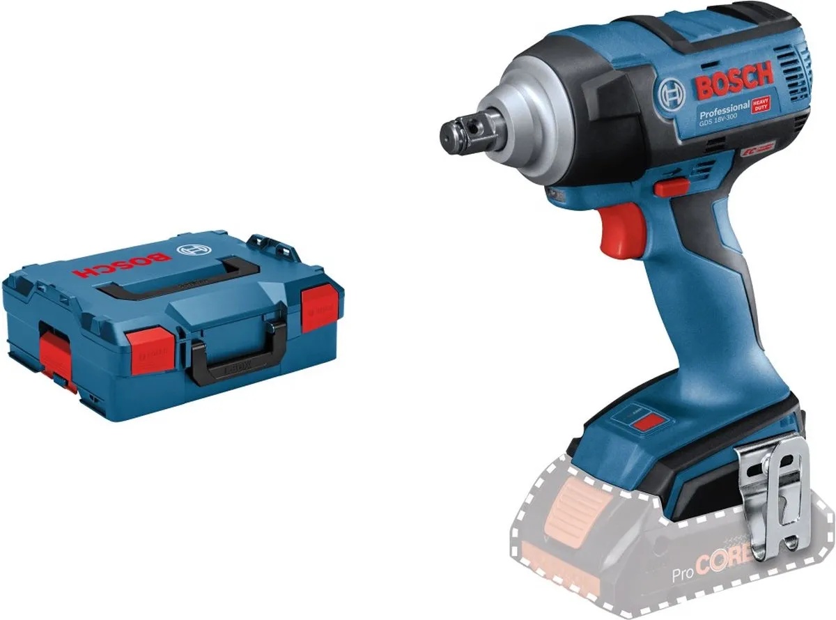 Bosch Professional GDS 18V-300 Accu Slagmoeraanzetter