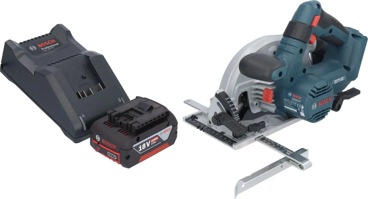 Bosch Professional GKS 18V-57-2 Accu-handcirkelzaag 165mm - 4,0Ah - afbeelding 2 van 5