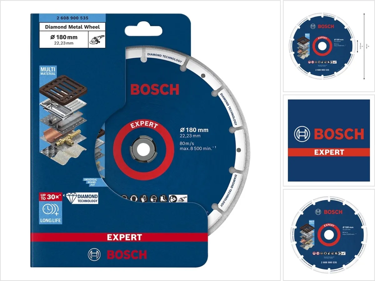 Bosch Professional M14 Diamanten Doorslijpschijf 180mm - 22.23mm - afbeelding 6 van 6