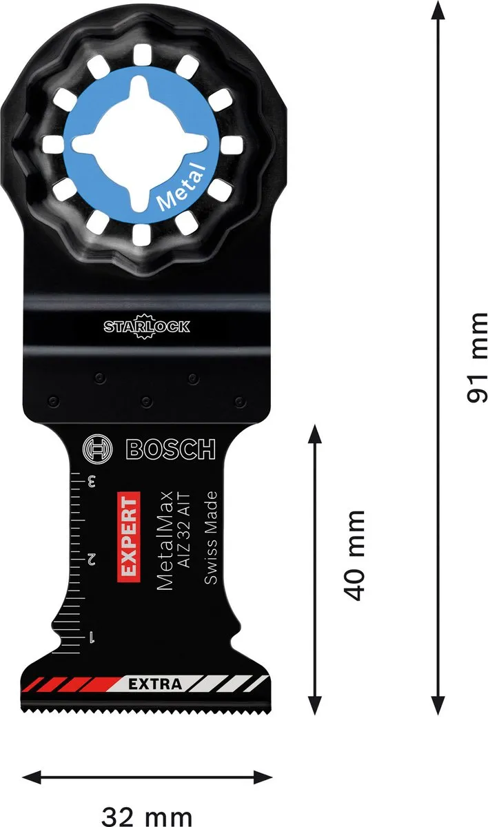 Bosch Professional EXPERT AIZ 32 AIT Zaagblad 32mm - Metaal