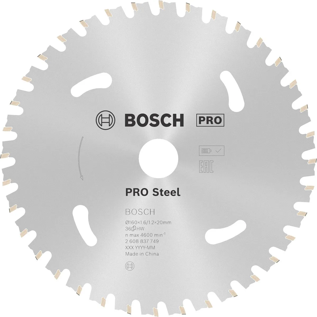 Bosch Professional Steel Accuzaagblad 160mm - 36 Tanden - Metaal