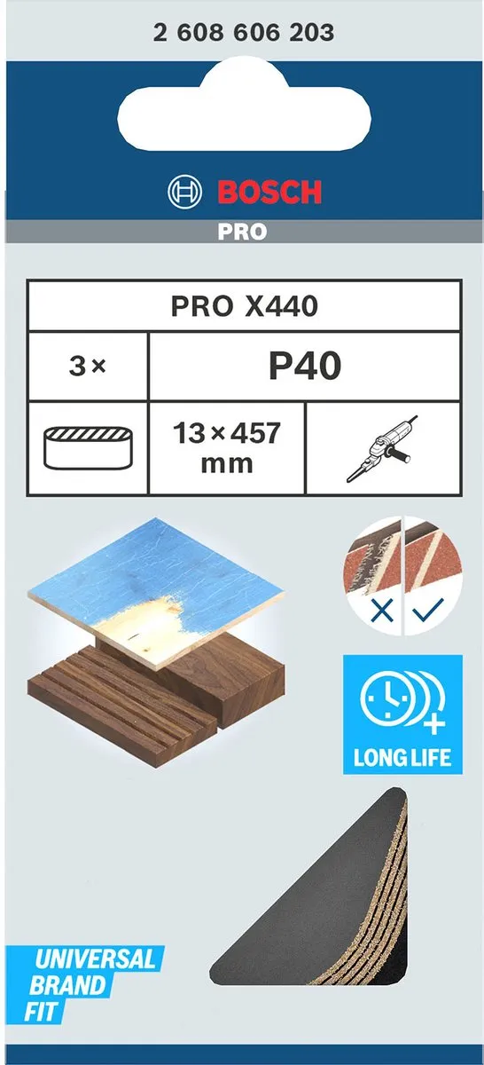 Bosch Professional 3 Banden 13x457 Best Wood+Paint - 3 Stuks - afbeelding 6 van 6