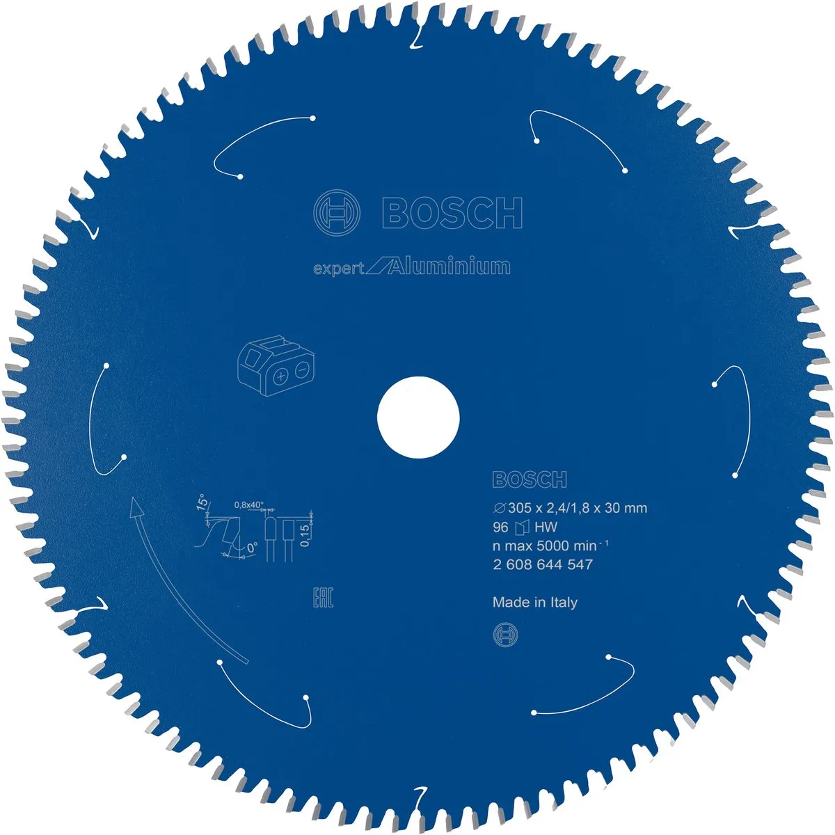 Bosch cirkelzaagblad Expert voor Aluminium 305 x 1,8 x 30 mm 96 tanden ( 2608644547 )
