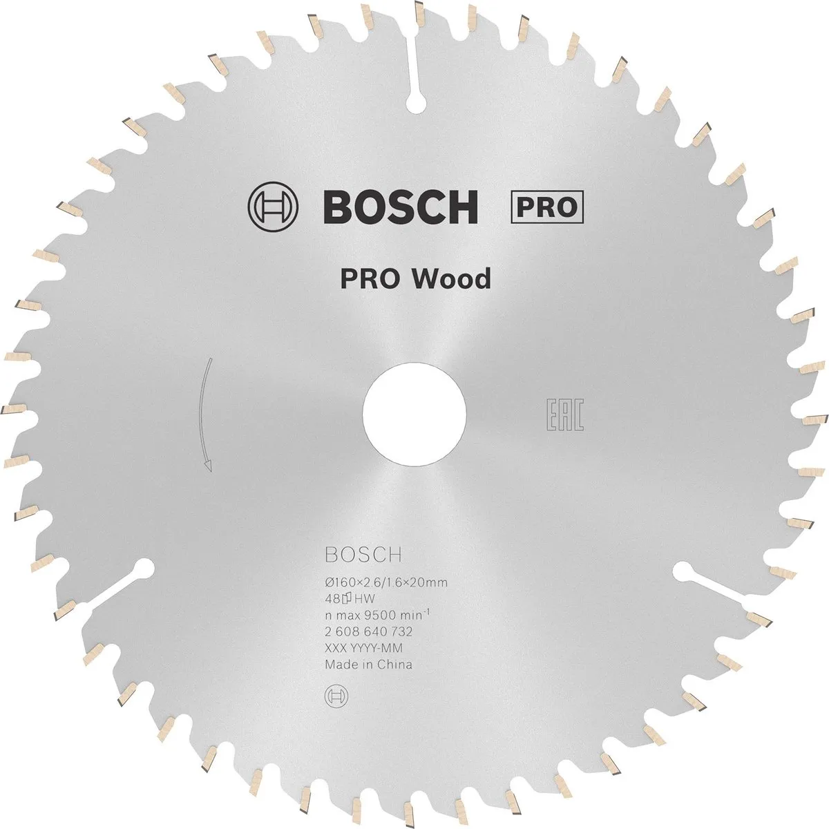 Bosch Professional CIRKZB OPT 160X20/16X2,6 Zaagblad