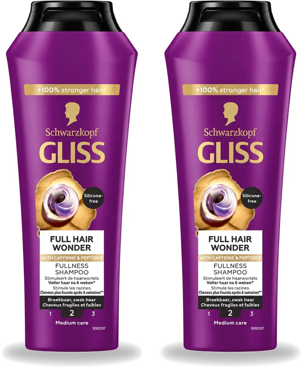 2 x Gliss Shampoo Full Hair Wonder