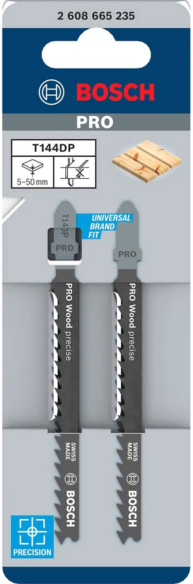 Bosch Professional T144DP Decoupeerzaagblad Hout - 2 Stuks