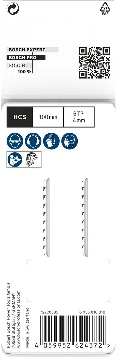 Bosch Professional T144DP Decoupeerzaagblad Hout - 2 Stuks