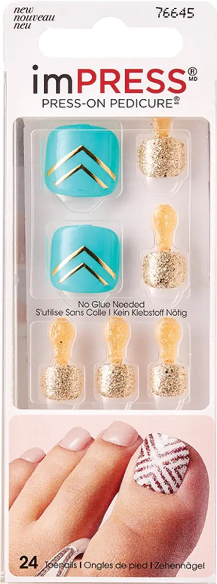 KISS Fancy Feet Press-On Pedicure