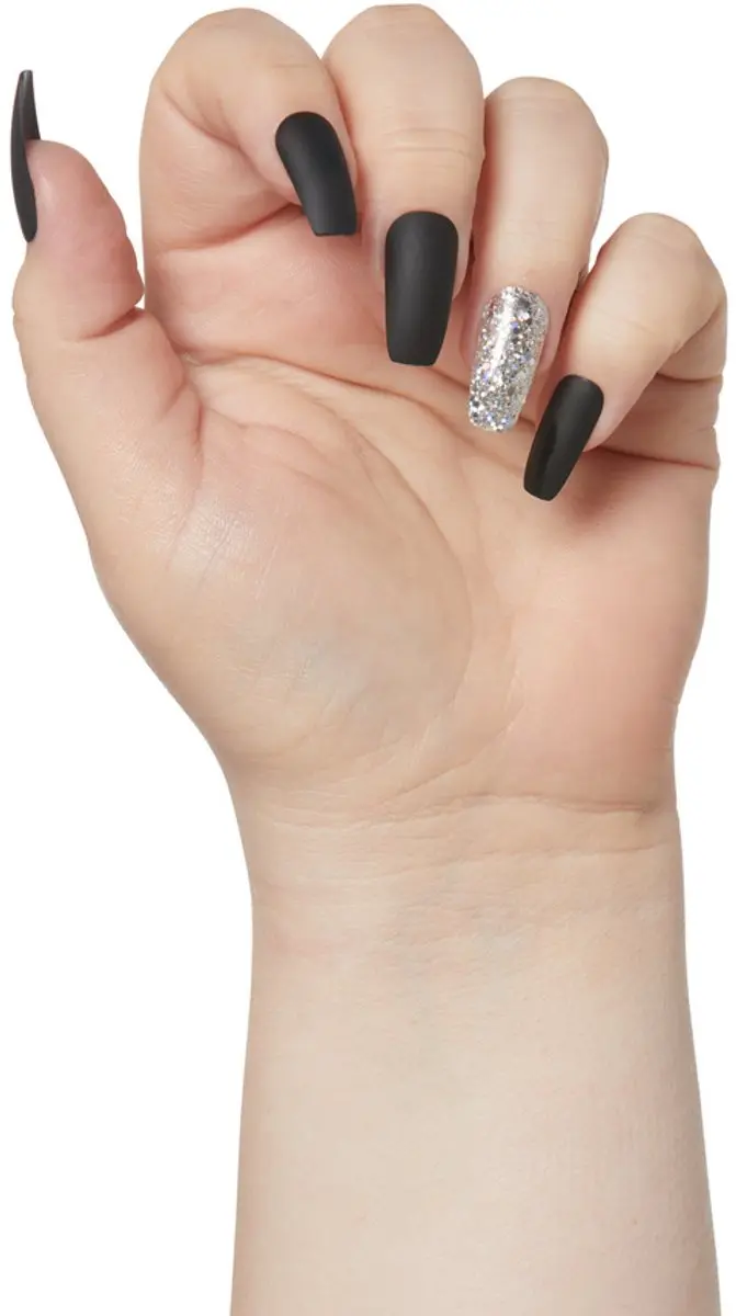 Kiss Gel Fantasy Nails FG02H1 - Zwart - 2ml - 24 Stuks - afbeelding 2 van 4