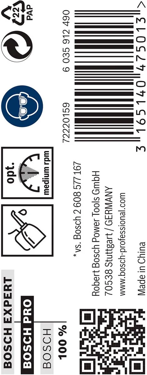 Bosch Professional ST. LINE 5.9mm HSS-G Boorbitten - 10 Stuks