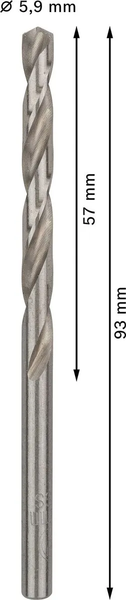 Bosch Professional ST. LINE 5.9mm HSS-G Boorbitten - 10 Stuks
