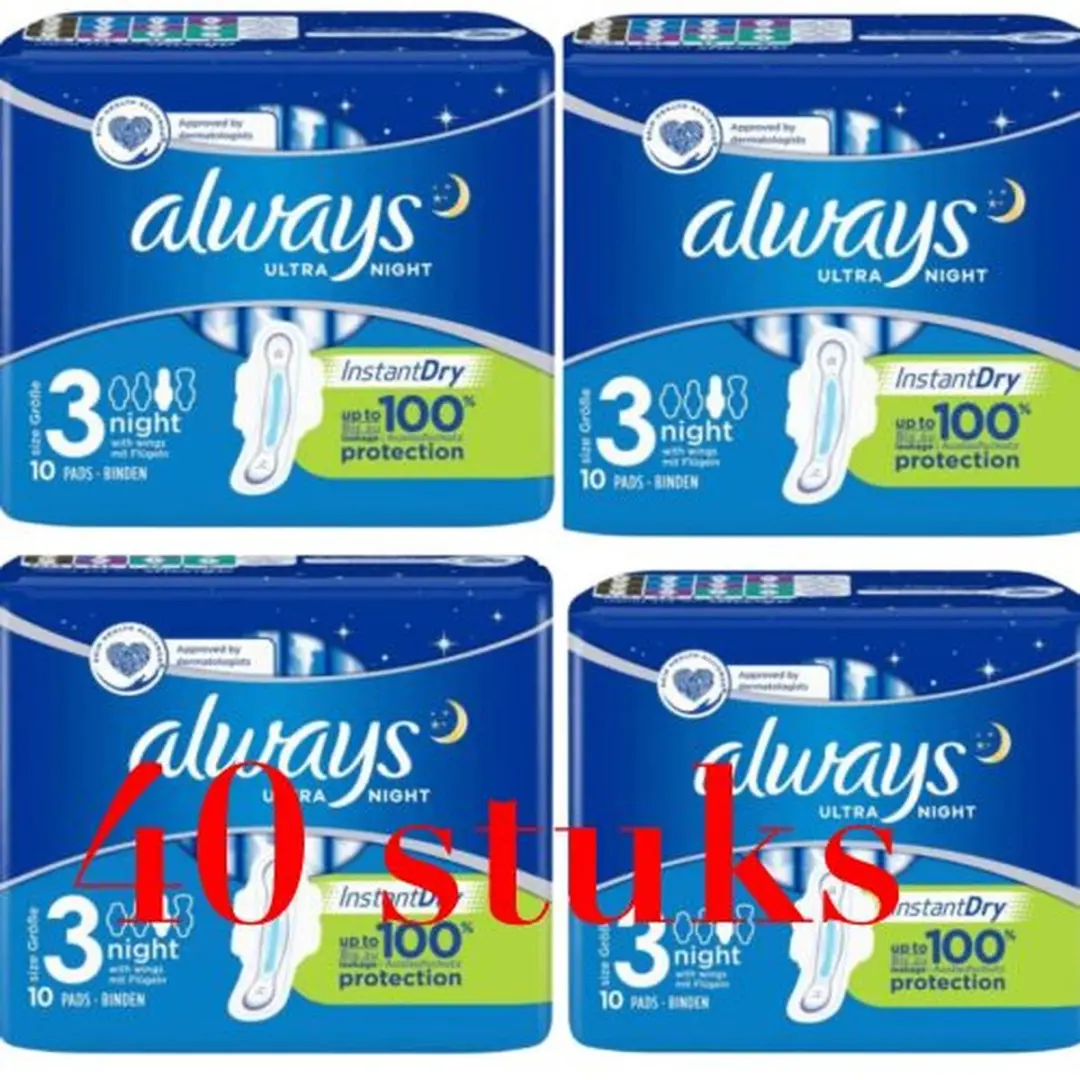 Always Maandverband Ultra Secure Night 40 stuks