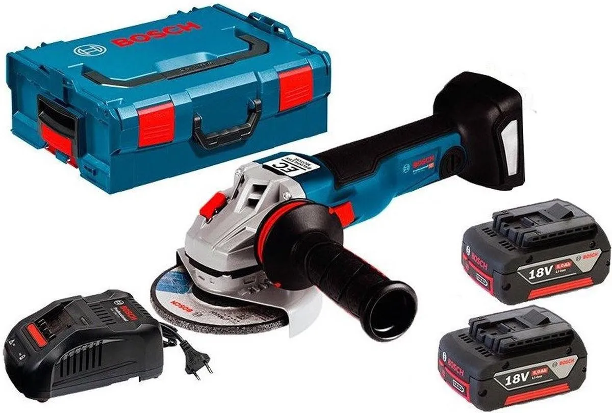 Bosch Professional GWS 18V-10 Haakse Slijper Set