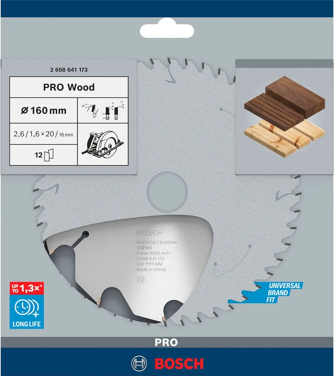 Bosch Professional Cirkelzaagblad Optiline 160x2,6mm - Metaal/Hout