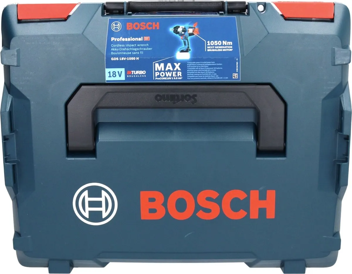 Bosch Professional GDS 18V-1050 H Slagmoeraanzetter - 2x 18V 8.0Ah Accu