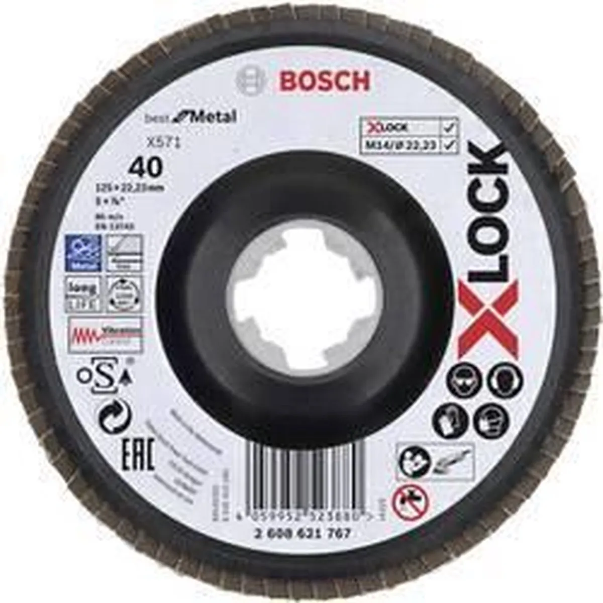 Bosch Professional PRO X571 X-Lock Lamellenschijf 125mm G40